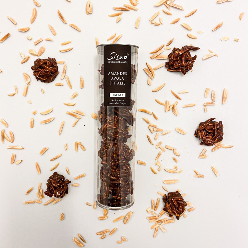 Rochers Amandes torréfiées - Noir 64%