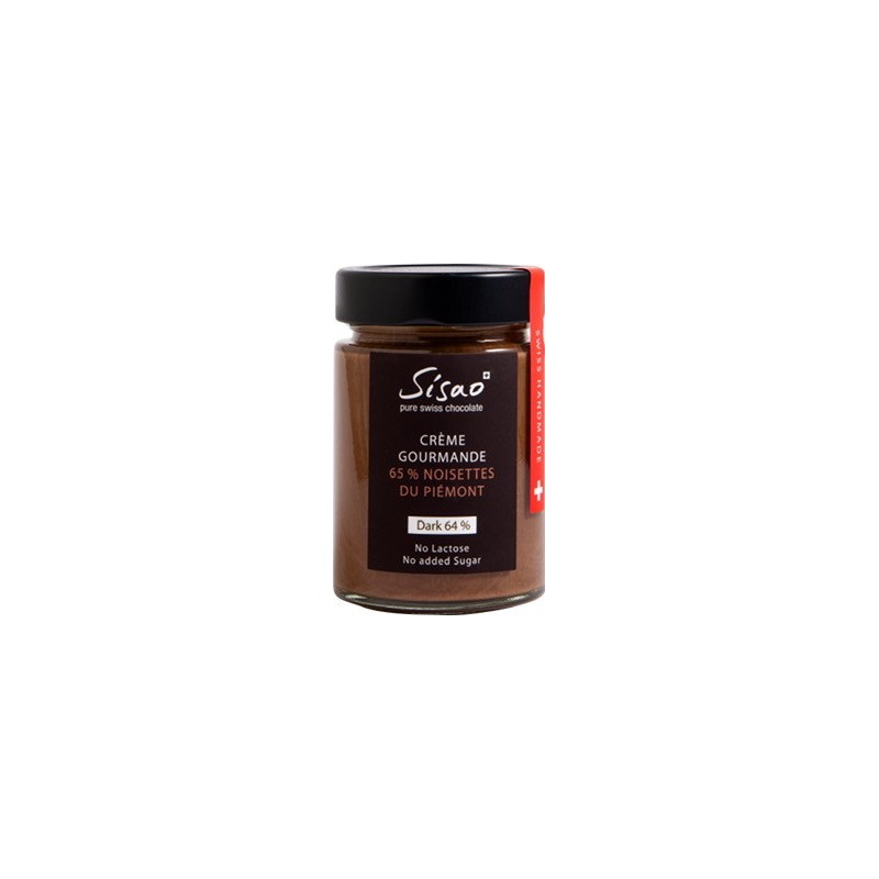 Crème Gourmande chocolat Noir 64%  Noisette du Piémont IGP