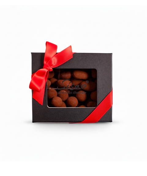 Coffret Princesses amande d'Avola et noisette du Piémont IGP, chocolat au lait Sisao
