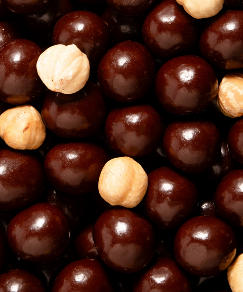 Noisettes du Piémont IGP enrobées de chocolat noir Sisao