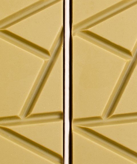 Pochette Ivoire, chocolat blanc Sisao au thé vert matcha du Japon