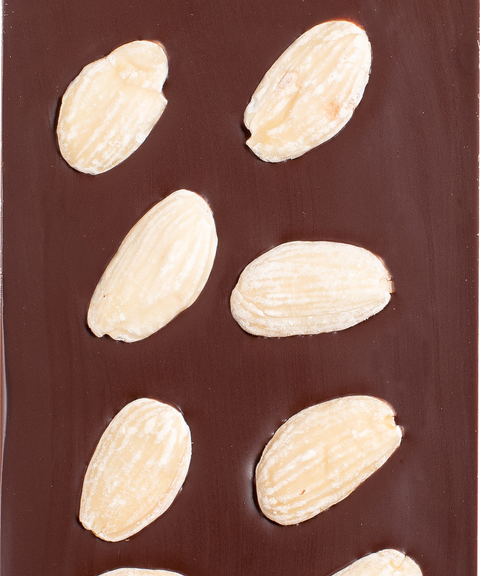 Tablette chocolat noir Sisao aux amandes d'Avola